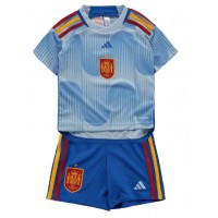 Spania Fotballklær Bortedraktsett Barn VM 2022 Kortermet (+ korte bukser)